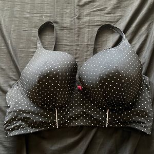 Plus size push up plunge balconette bra